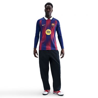 Nike FC Barcelona 2025/26 Men's Stadium Long Sleeve Home Jersey