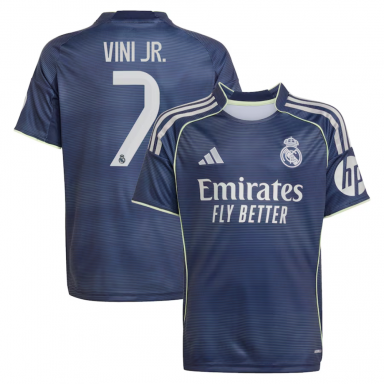 adidas Real Madrid CF 2025/26 Youth Away Jersey VINI JR 7
